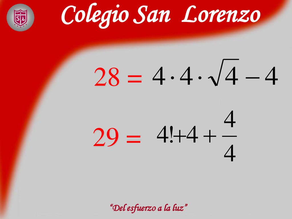Colegio San Lorenzo 28 = 29 = Del esfuerzo a la luz