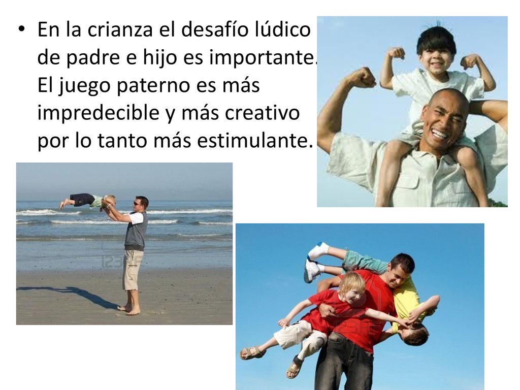 En la crianza el desafío lúdico de padre e hijo es importante