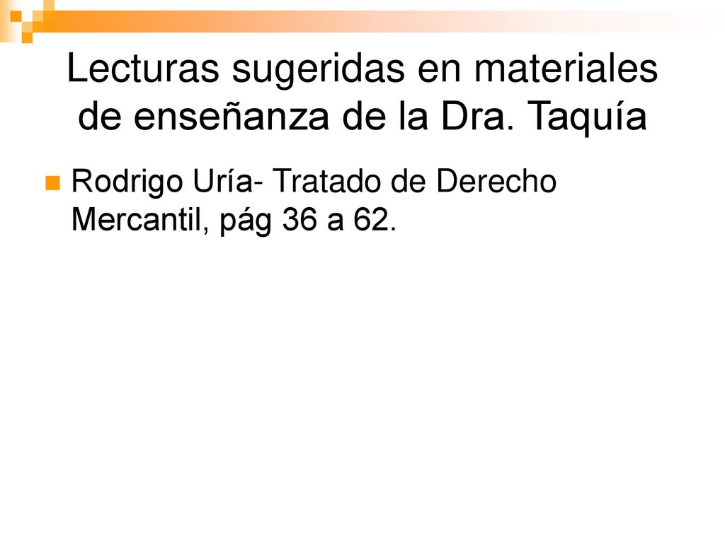 Lecturas sugeridas en materiales de enseñanza de la Dra. Taquía