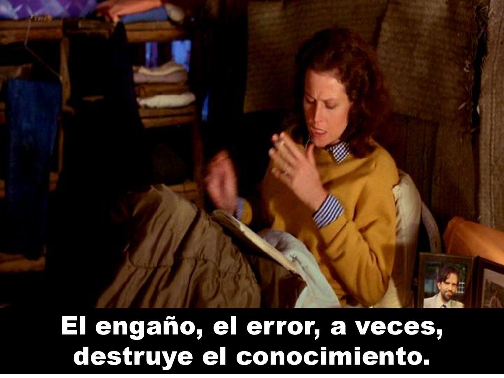 El engaño, el error, a veces, destruye el conocimiento.