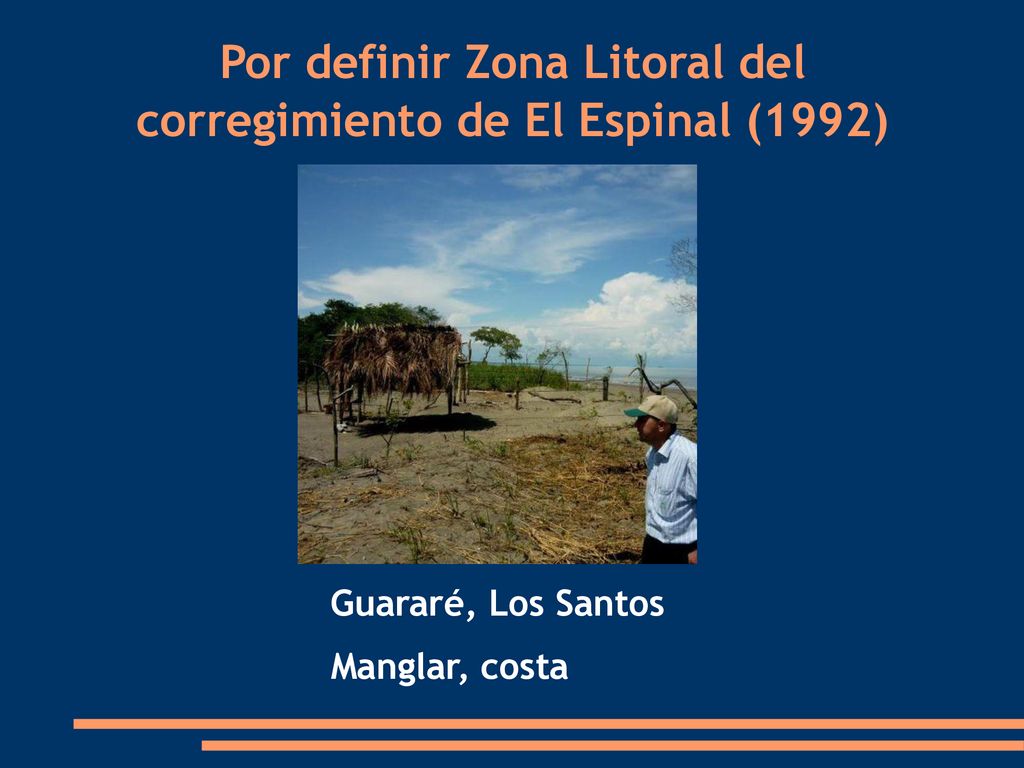 Por definir Zona Litoral del corregimiento de El Espinal (1992)