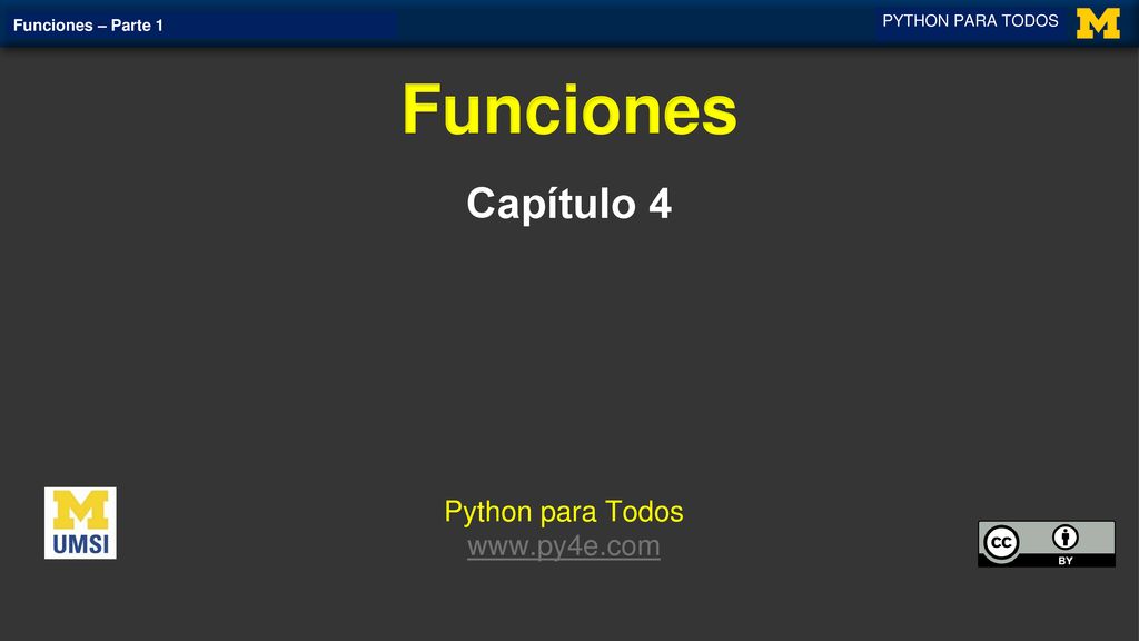 Funciones Capítulo 4 Python para Todos   PYTHON PARA TODOS
