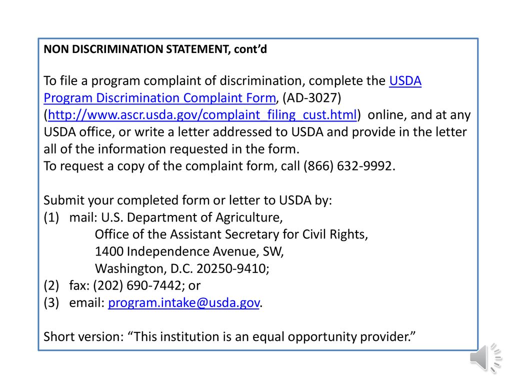 To request a copy of the complaint form, call (866)
