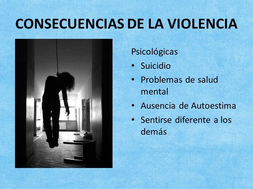 CONSECUENCIAS DE LA VIOLENCIA