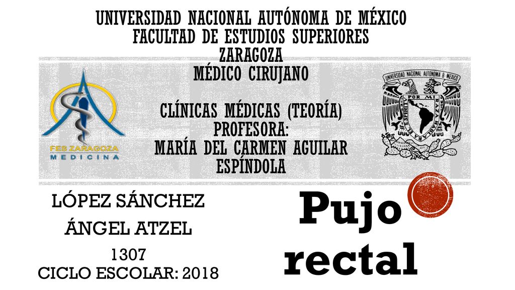 1307 CICLO ESCOLAR: 2018 LÓPEZ SÁNCHEZ Pujo rectal ÁNGEL ATZEL