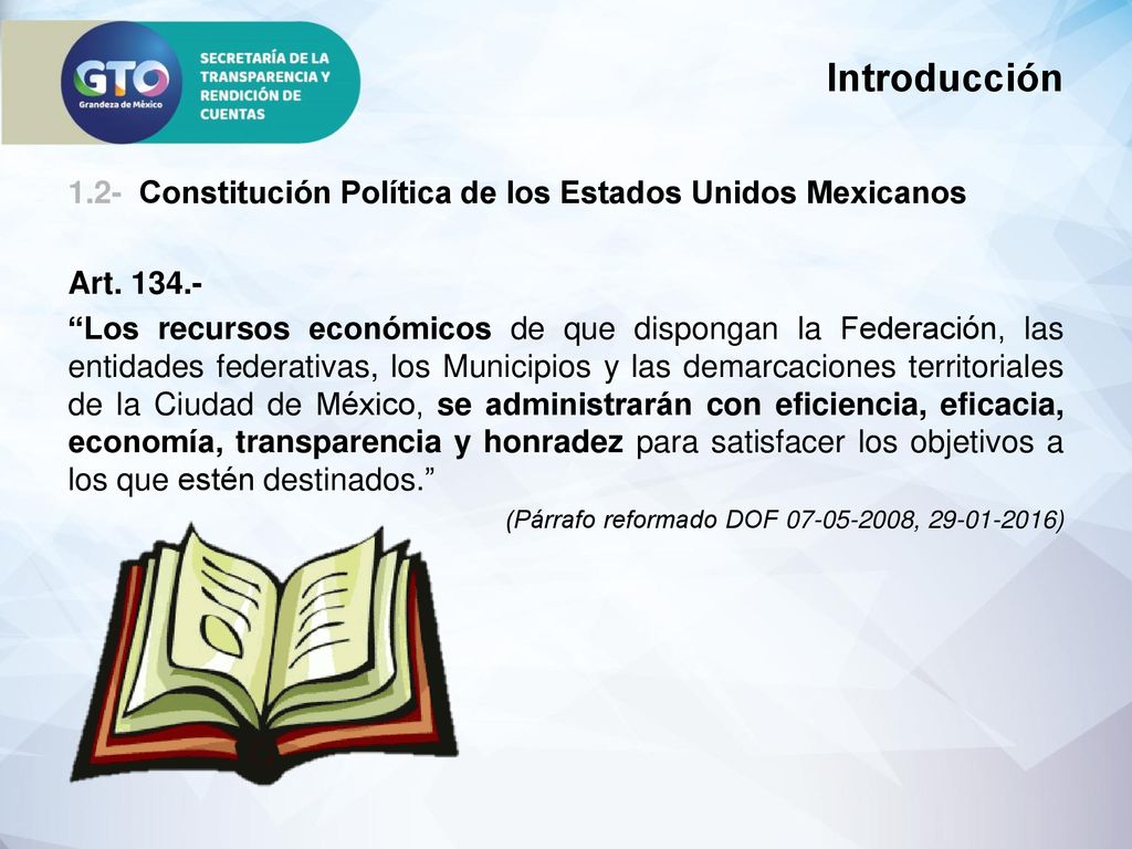 Introducción 1.2- Constitución Política de los Estados Unidos Mexicanos. Art