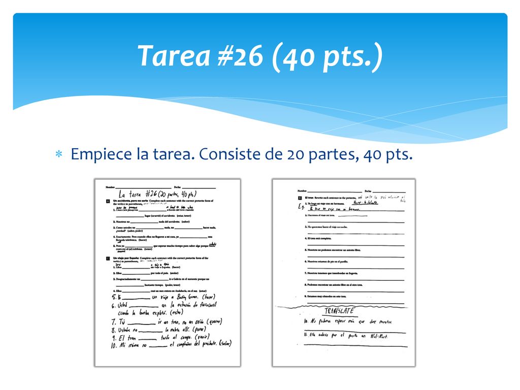 Tarea #26 (40 pts.) Empiece la tarea. Consiste de 20 partes, 40 pts.