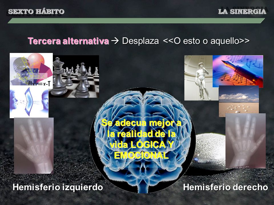 Se adecua mejor a la realidad de la vida LÓGICA Y EMOCIONAL