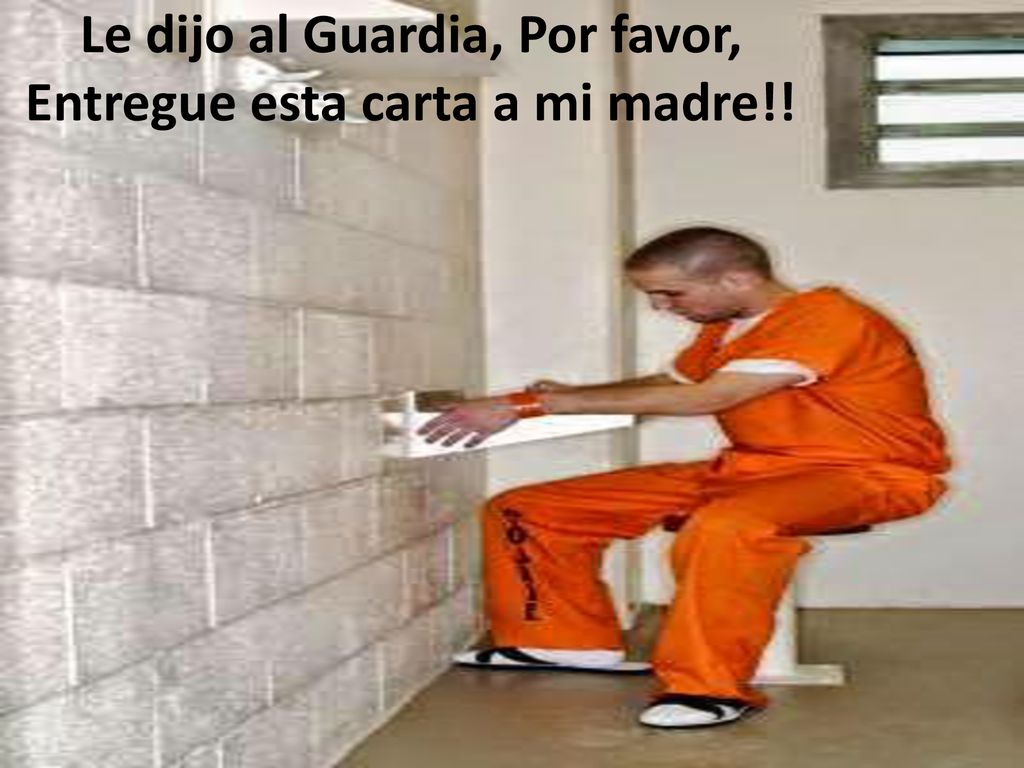 Le dijo al Guardia, Por favor, Entregue esta carta a mi madre!!