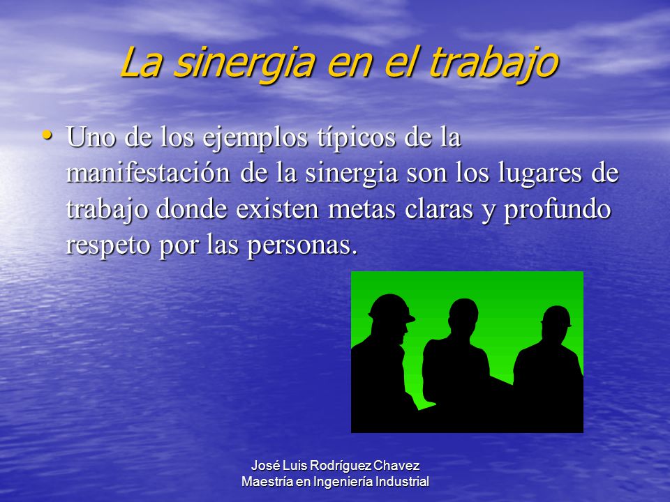 La sinergia en el trabajo