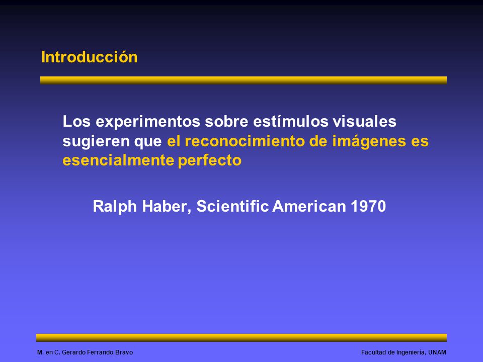 Introducción Los experimentos sobre estímulos visuales sugieren que el reconocimiento de imágenes es esencialmente perfecto.