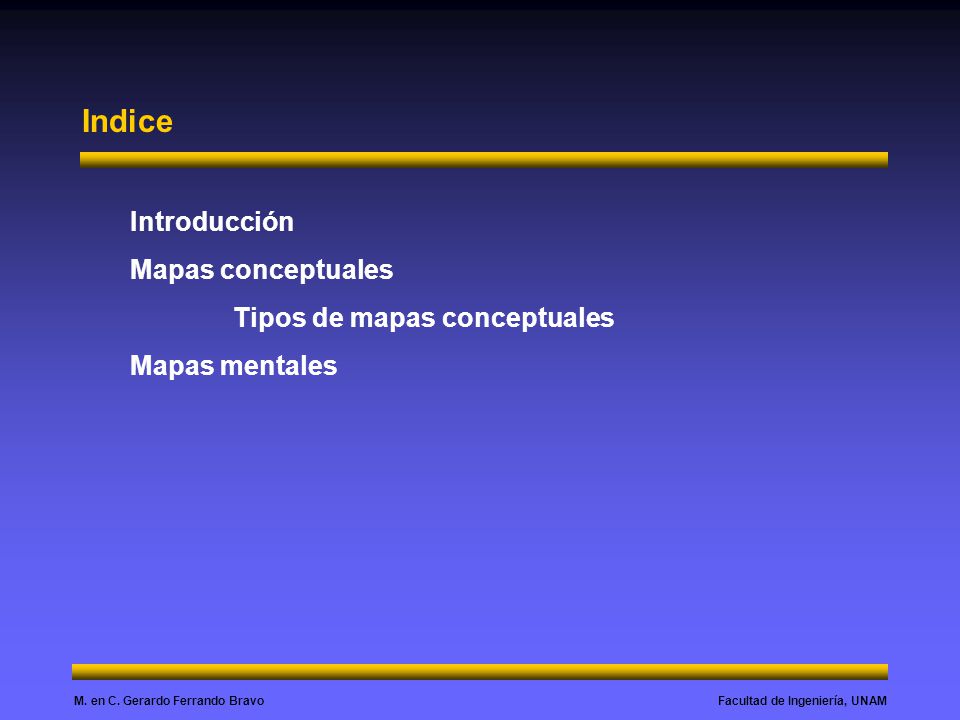 Indice Introducción Mapas conceptuales Tipos de mapas conceptuales