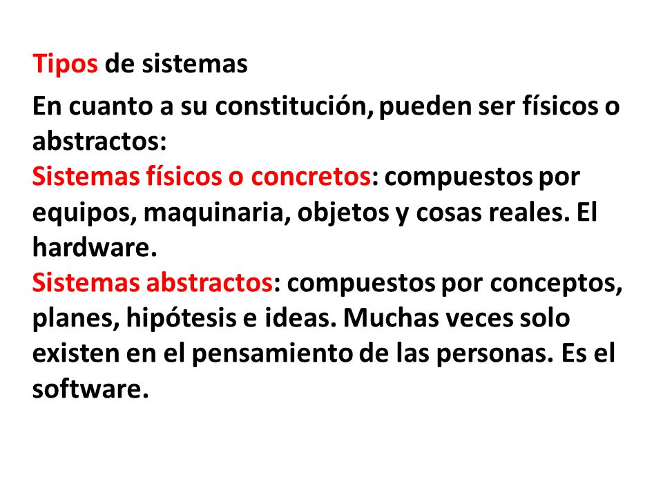 En cuanto a su constitución, pueden ser físicos o abstractos: