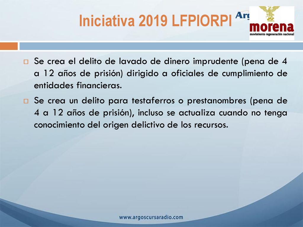 Iniciativa 2019 LFPIORPI