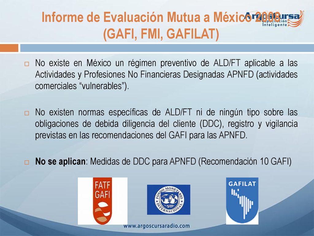 Informe de Evaluación Mutua a México 2008 (GAFI, FMI, GAFILAT)