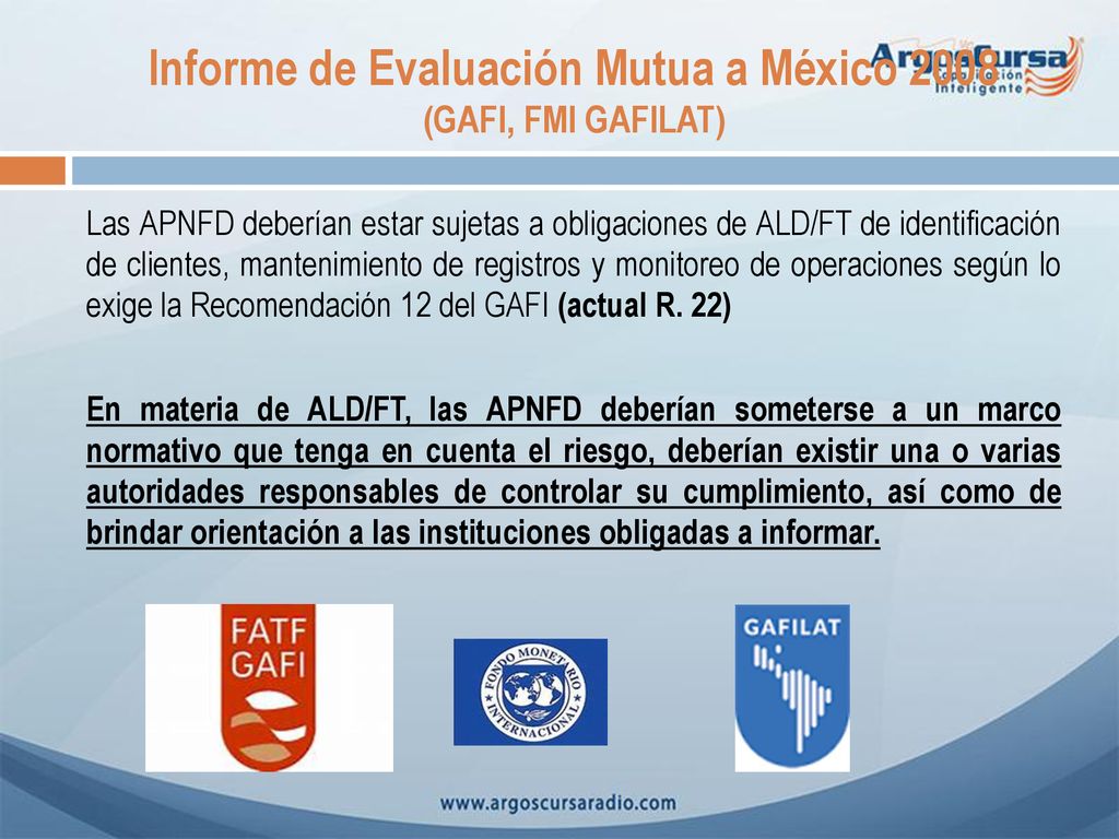 Informe de Evaluación Mutua a México 2008 (GAFI, FMI GAFILAT)