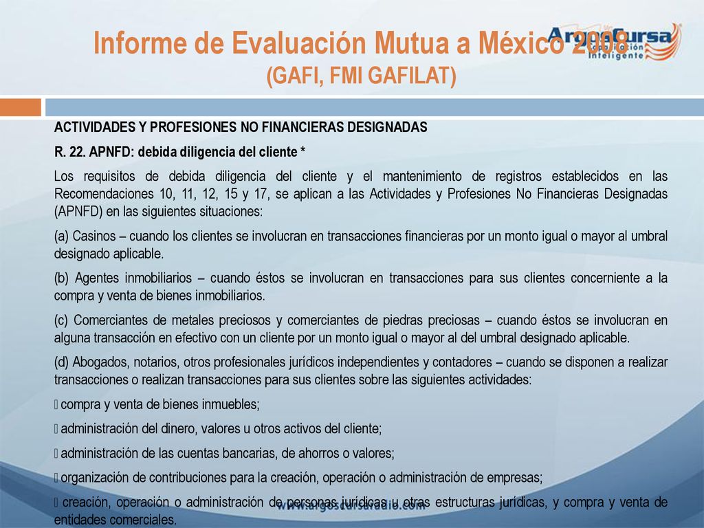 Informe de Evaluación Mutua a México 2008 (GAFI, FMI GAFILAT)