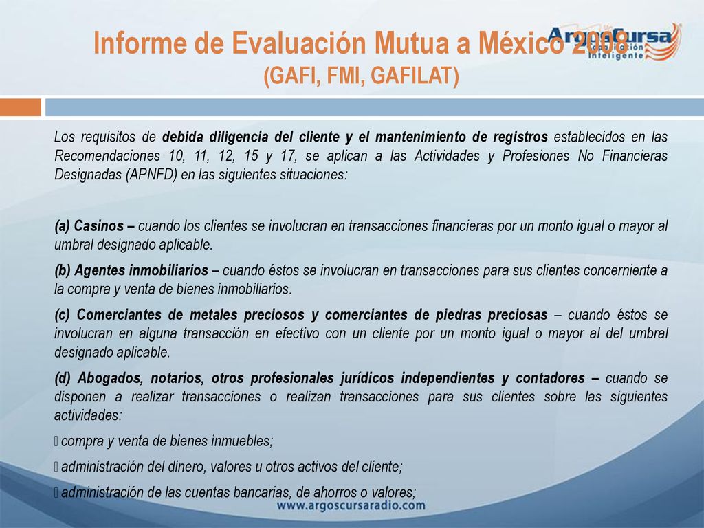 Informe de Evaluación Mutua a México 2008 (GAFI, FMI, GAFILAT)