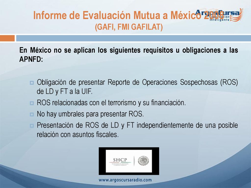 Informe de Evaluación Mutua a México 2008 (GAFI, FMI GAFILAT)