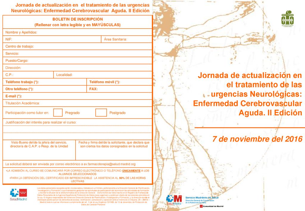 BOLETIN DE INSCRIPCIÓN (Rellenar con letra legible y en MAYÚSCULAS)