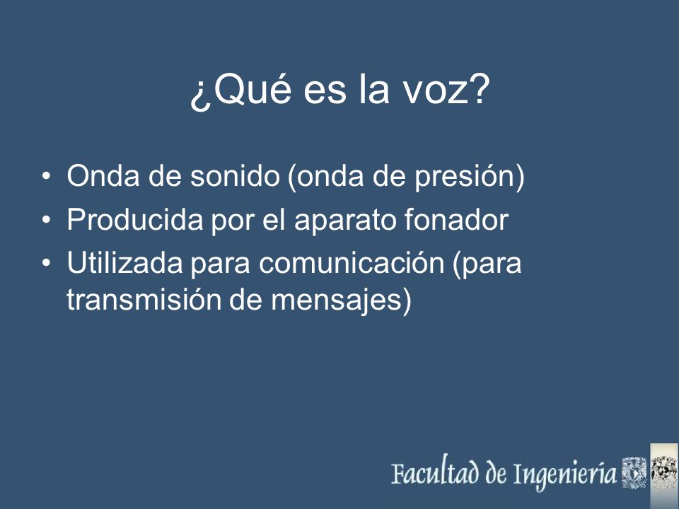 ¿Qué es la voz Onda de sonido (onda de presión)
