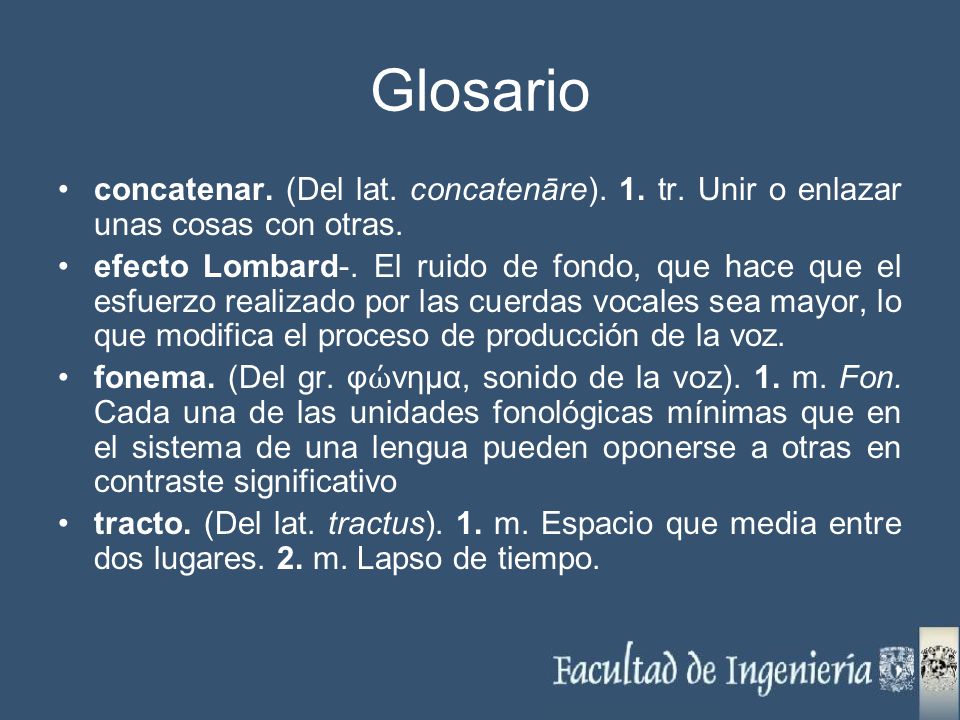 Glosario concatenar. (Del lat. concatenāre). 1. tr. Unir o enlazar unas cosas con otras.