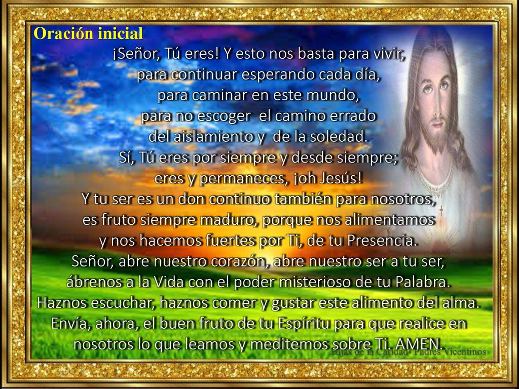 ¡Señor, Tú eres! Y esto nos basta para vivir,