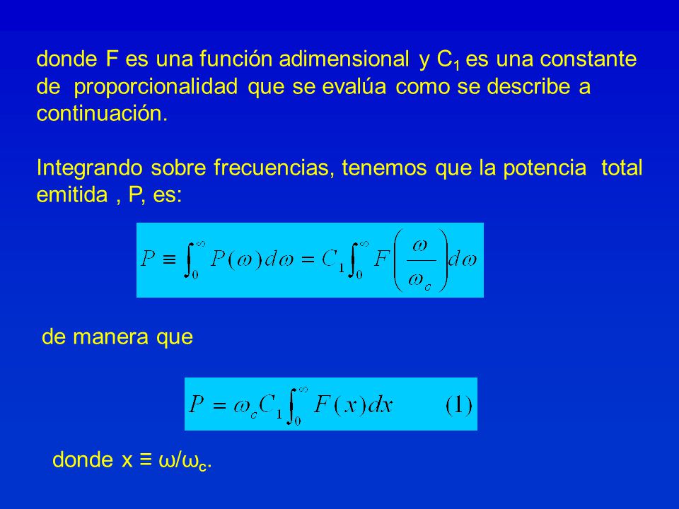 donde F es una función adimensional y C1 es una constante
