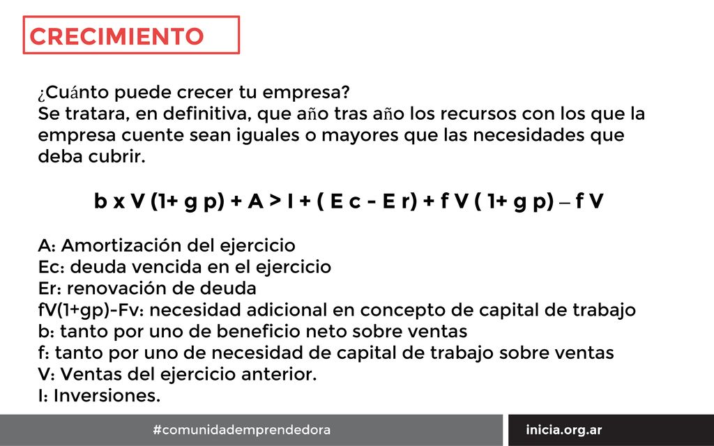 b x V (1+ g p) + A > I + ( E c - E r) + f V ( 1+ g p) – f V