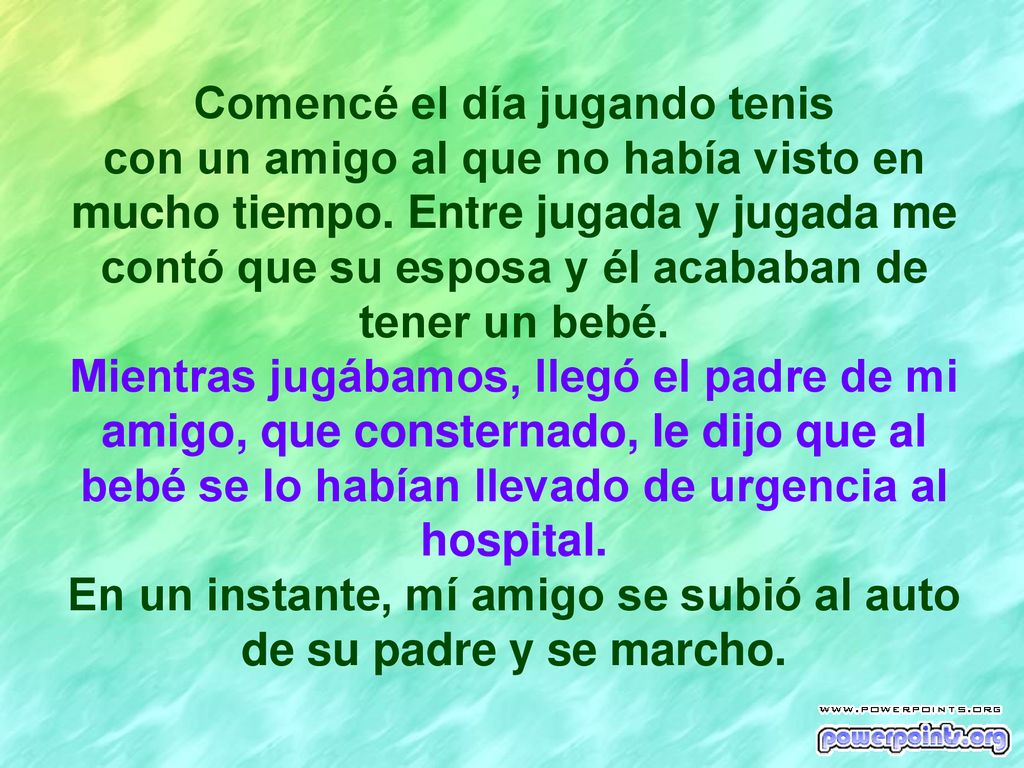 En un instante, mí amigo se subió al auto de su padre y se marcho.