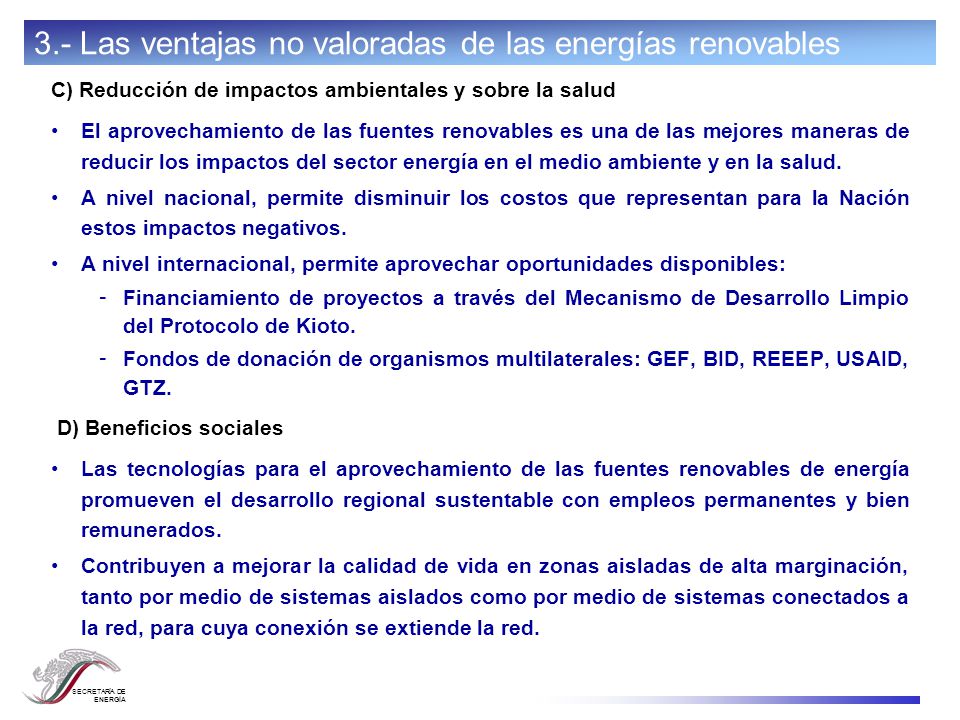 Ley para el Aprovechamiento de las Fuentes Renovables de Energía