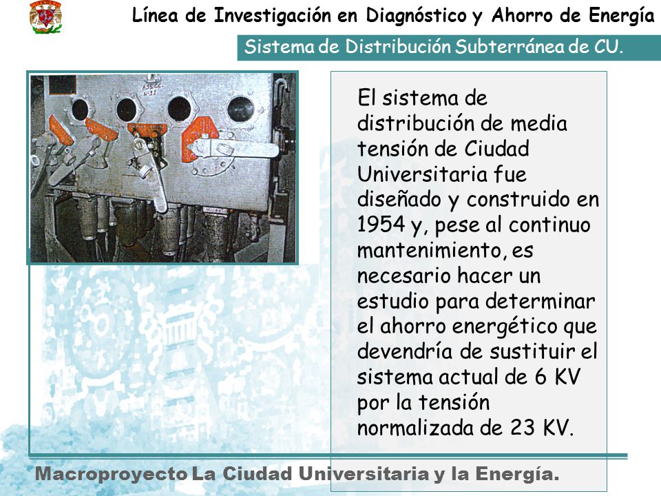Línea de Investigación en Diagnóstico y Ahorro de Energía