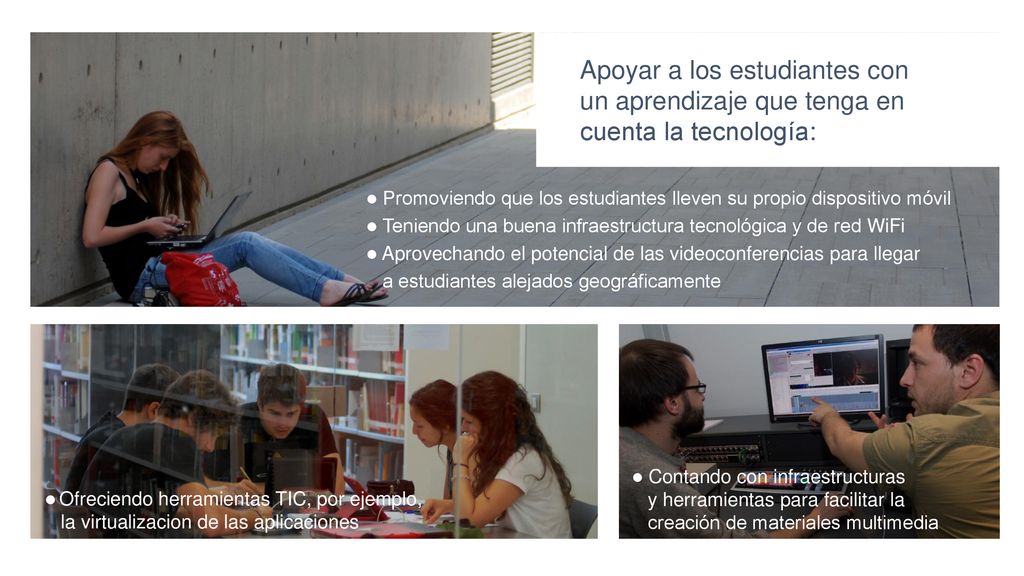 Apoyar a los estudiantes con un aprendizaje que tenga en cuenta la tecnología:
