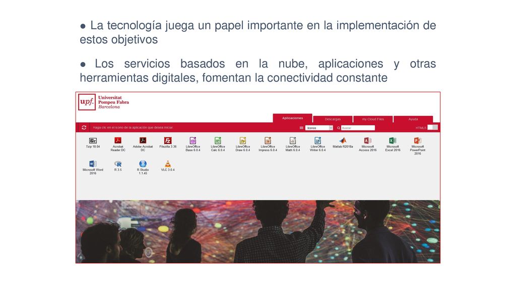 l La tecnología juega un papel importante en la implementación de estos objetivos