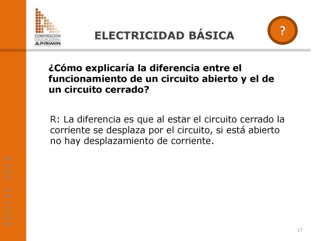 ¿Cómo explicaría la diferencia entre el funcionamiento de un circuito abierto y el de un circuito cerrado