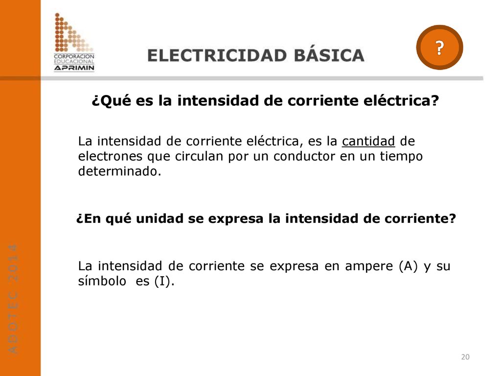 ¿Qué es la intensidad de corriente eléctrica