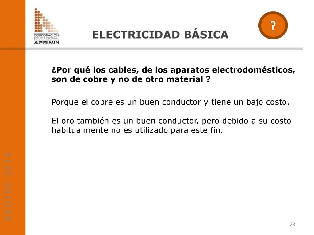 ¿Por qué los cables, de los aparatos electrodomésticos, son de cobre y no de otro material