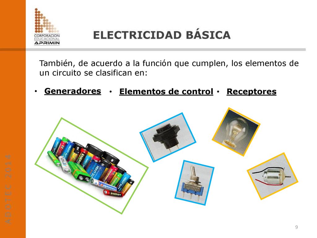 También, de acuerdo a la función que cumplen, los elementos de un circuito se clasifican en: