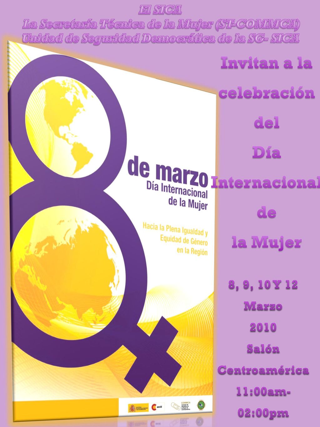 Invitan a la celebración del Día Internacional de la Mujer