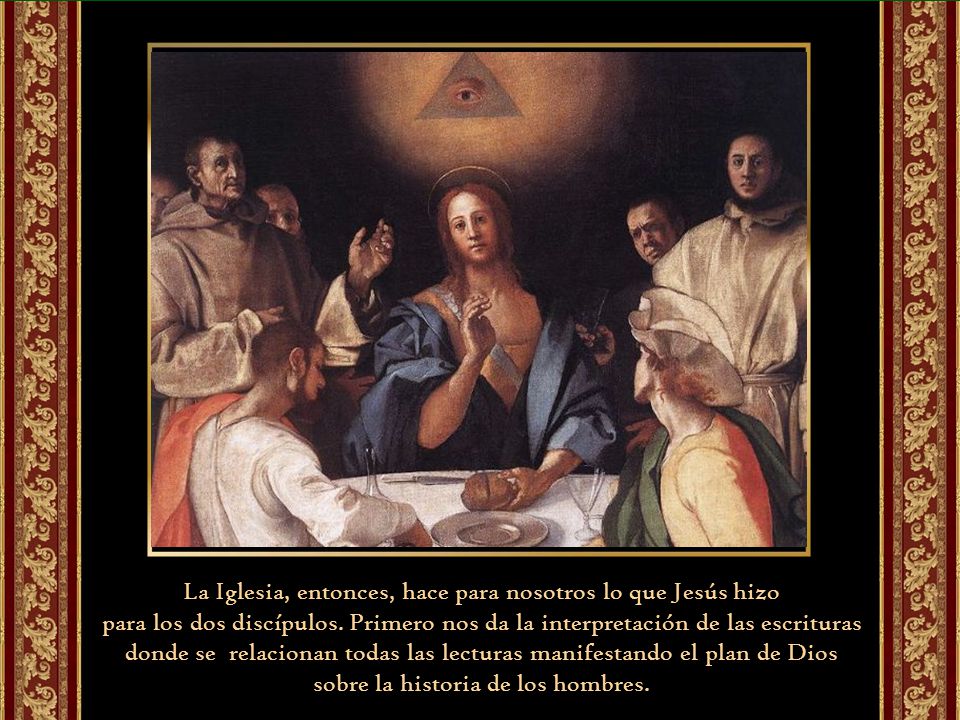 La Iglesia, entonces, hace para nosotros lo que Jesús hizo