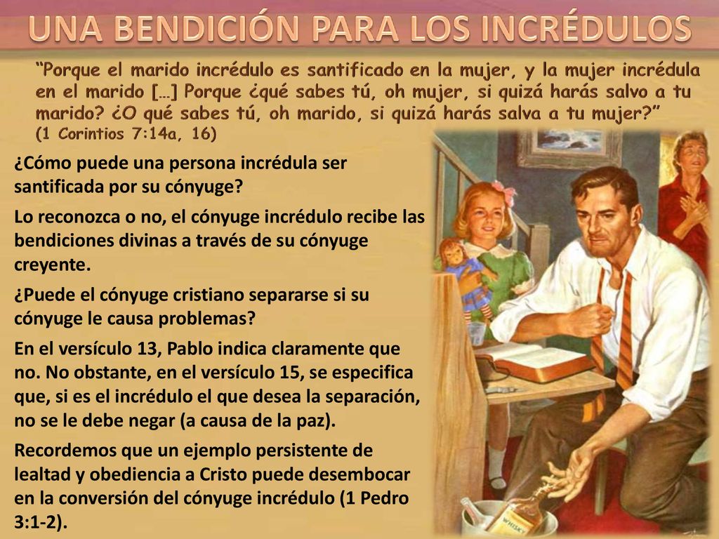 ¿Cómo puede una persona incrédula ser santificada por su cónyuge