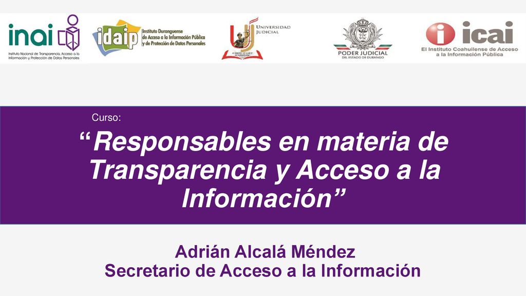 Responsables en materia de Transparencia y Acceso a la Información