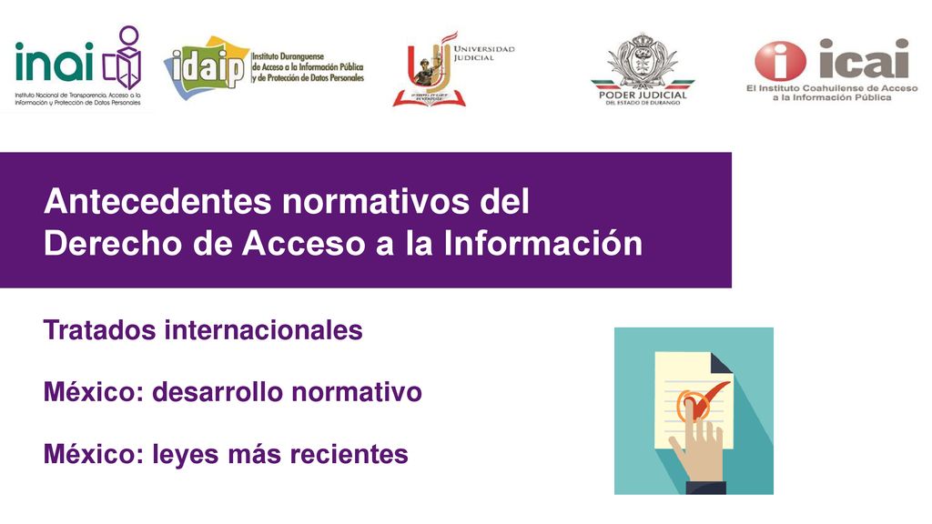 Antecedentes normativos del Derecho de Acceso a la Información