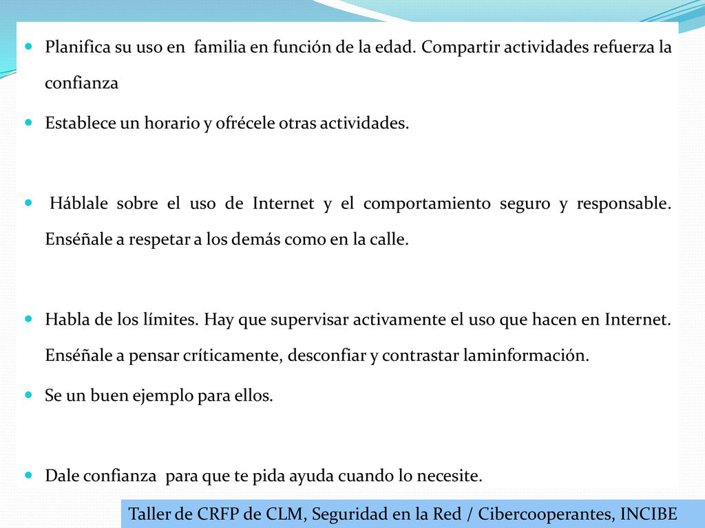 Planifica su uso en familia en función de la edad