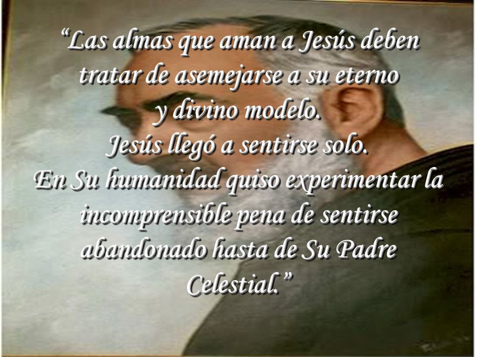 Las almas que aman a Jesús deben tratar de asemejarse a su eterno