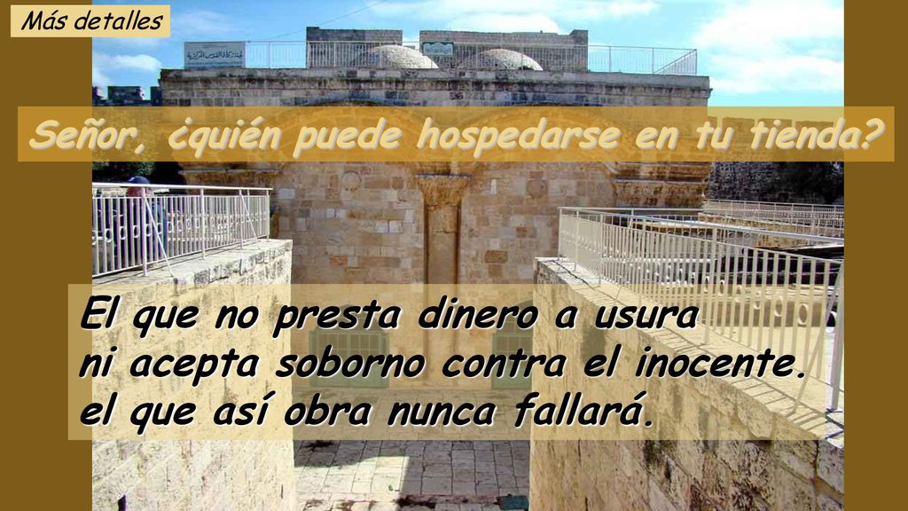 El que no presta dinero a usura ni acepta soborno contra el inocente.