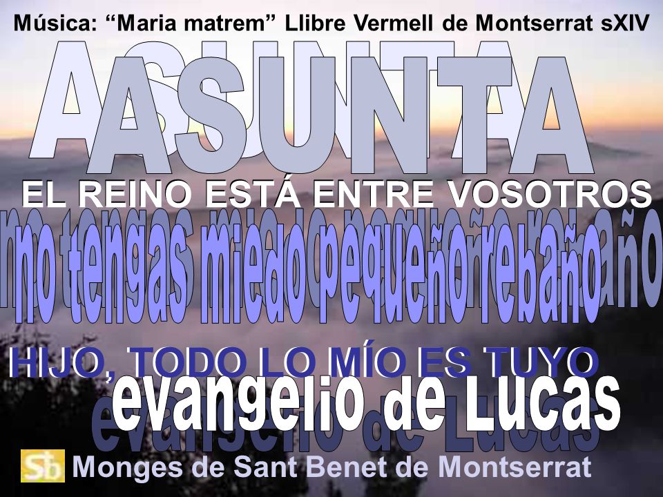 Música: Maria matrem Llibre Vermell de Montserrat sXIV