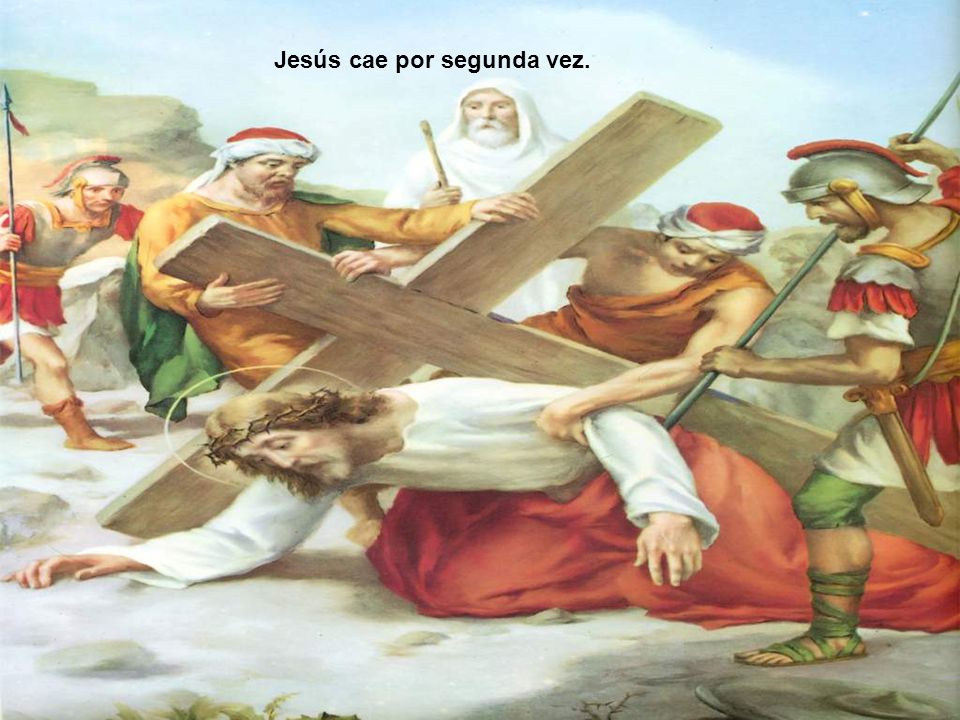 Jesús cae por segunda vez.