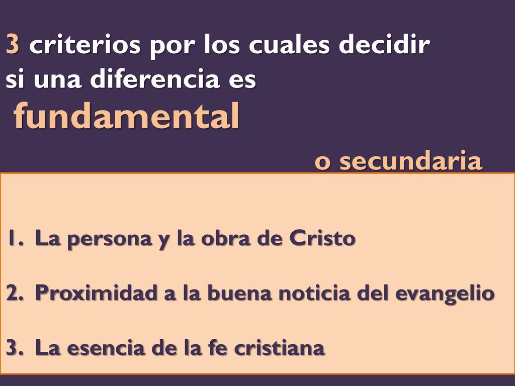 3 criterios por los cuales decidir si una diferencia es fundamental