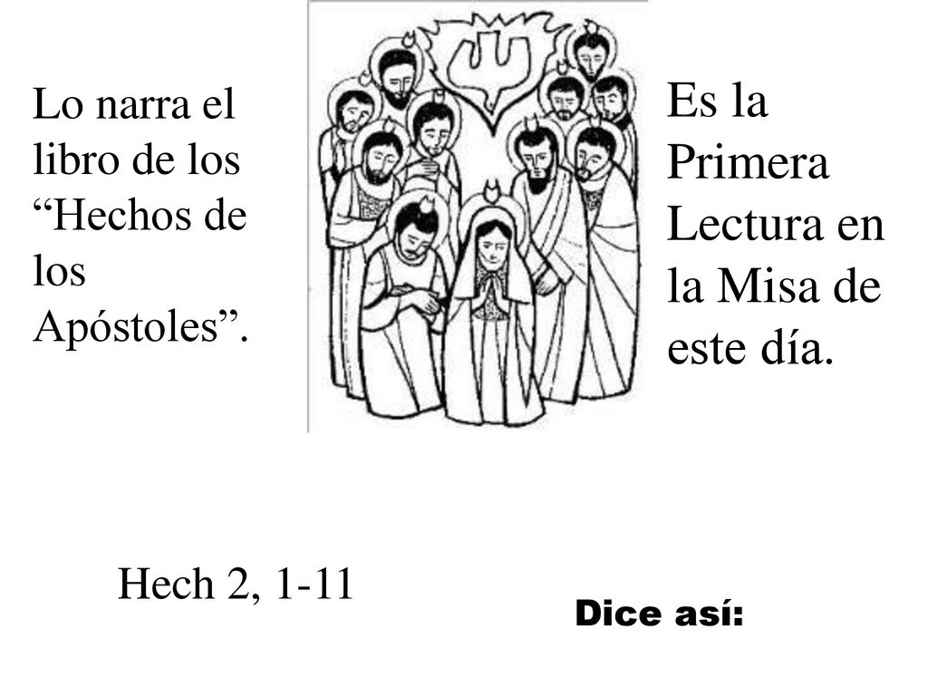 Es la Primera Lectura en la Misa de este día.